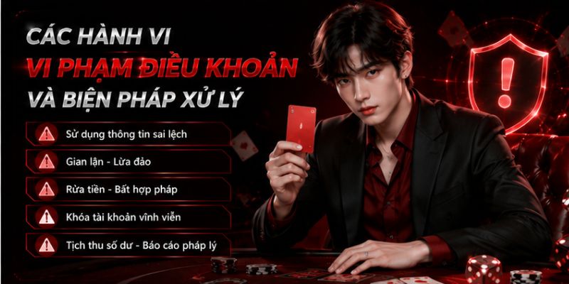 Các hành vi điều khoản và biện pháp xử lý